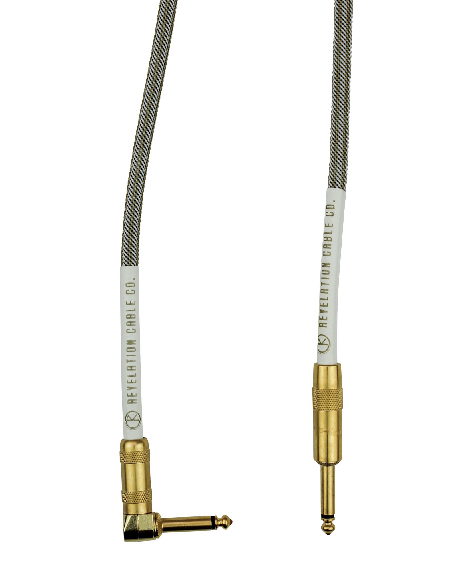 Revelation Cable Co. White Gold Tweed 10' Premium Instrument Cable