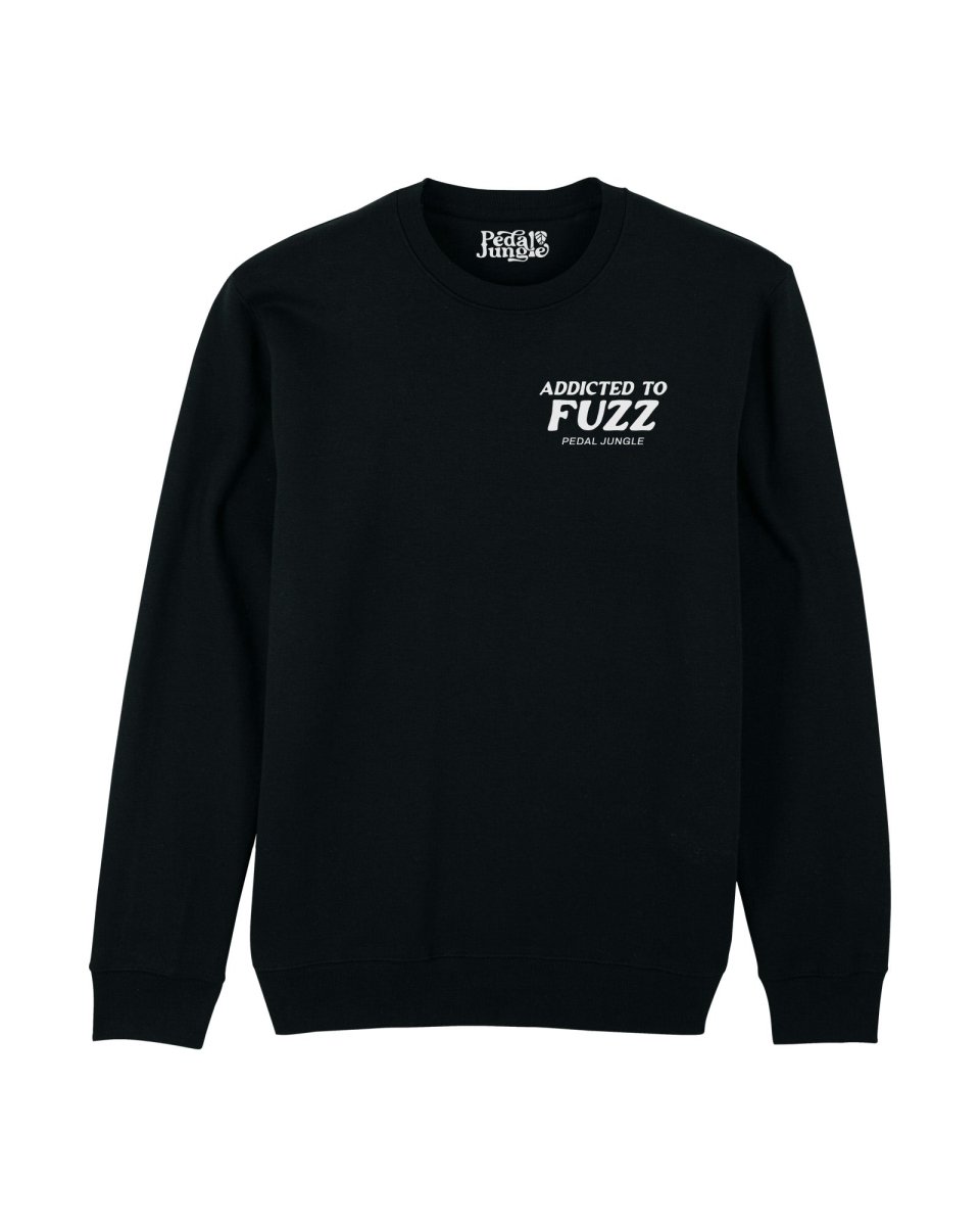 Addicted To Fuzz Organic Vegan Sweatshirt Black - Pedal Jungle