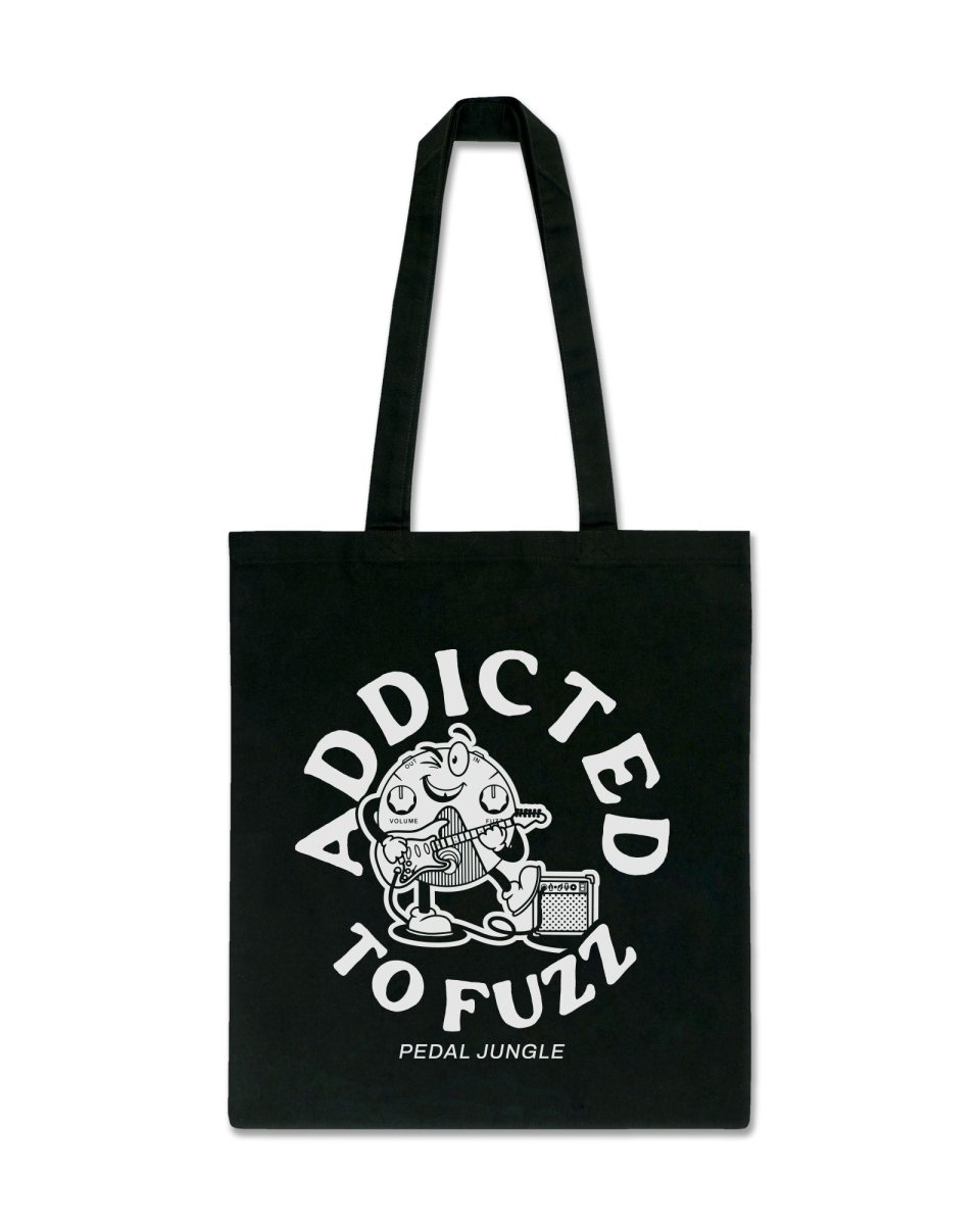 Addicted To Fuzz Premium Organic Tote Bag Black - Pedal Jungle