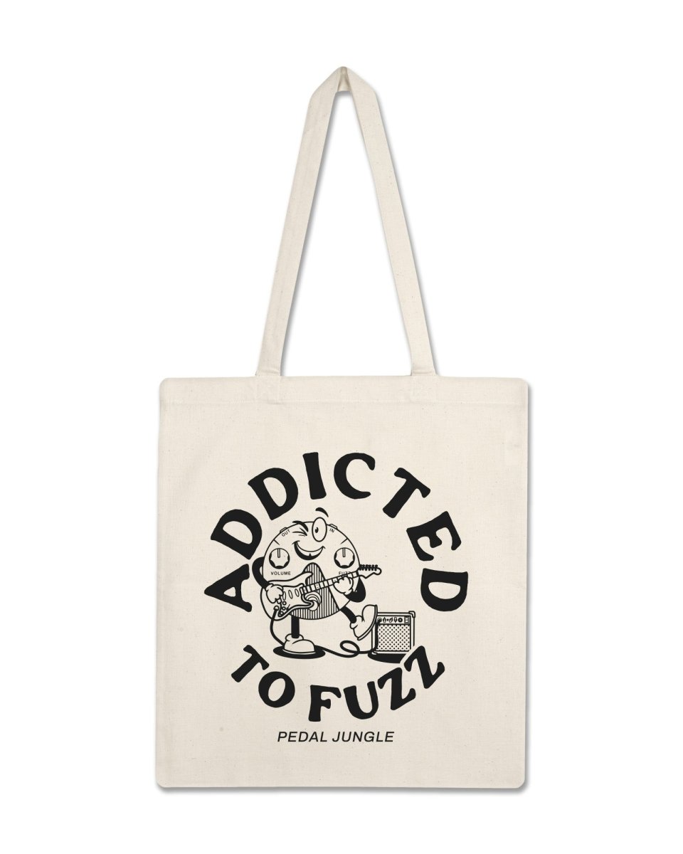 Addicted To Fuzz Premium Organic Tote Bag Natural - Pedal Jungle