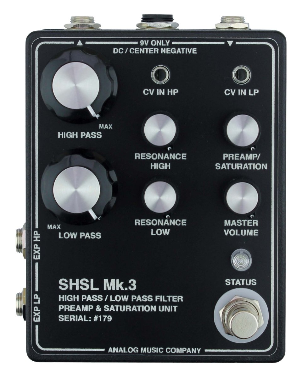 Analog Music Company So High So Low Filter Preamp FX Pedal [Black] - Pedal Jungle