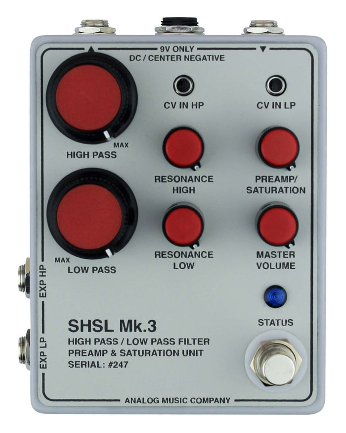 Analog Music Company So High So Low Filter Preamp FX Pedal [Grey] - Pedal Jungle