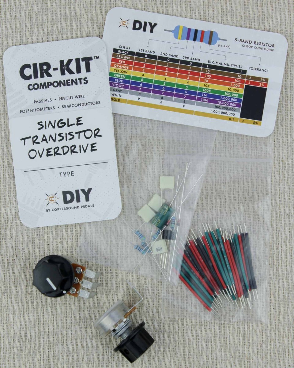 CopperSound Pedals DIY Cir-Kit Components Single Transistor Overdrive - Pedal Jungle