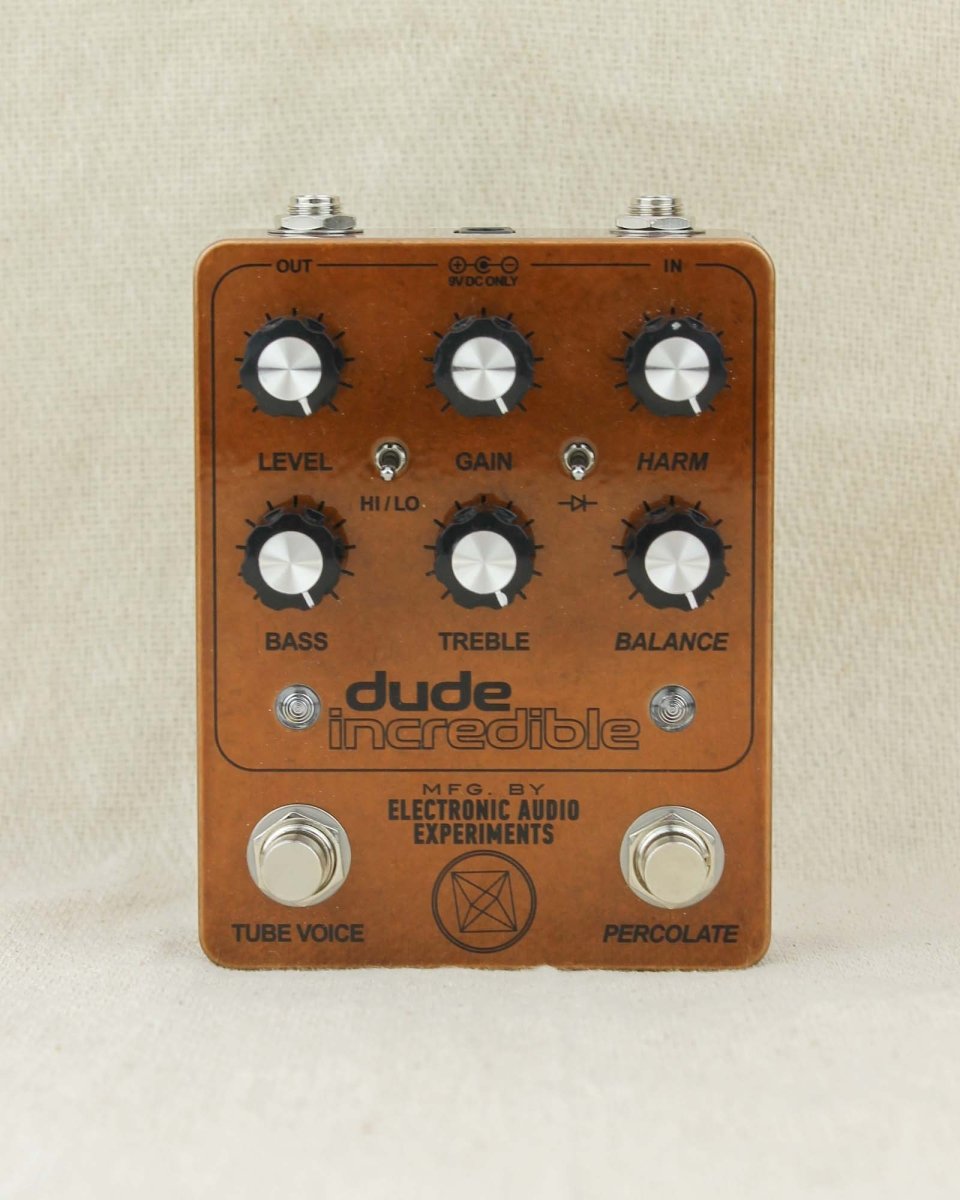 Electronic Audio Experiments Dude Incredible Distortion FX Pedal [Limited Edition Copper] - Pedal Jungle