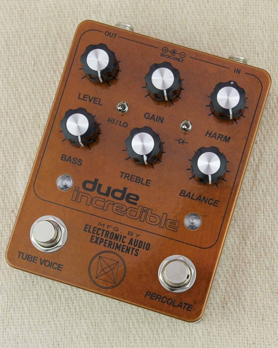 Electronic Audio Experiments Dude Incredible Distortion FX Pedal [Limited Edition Copper] - Pedal Jungle