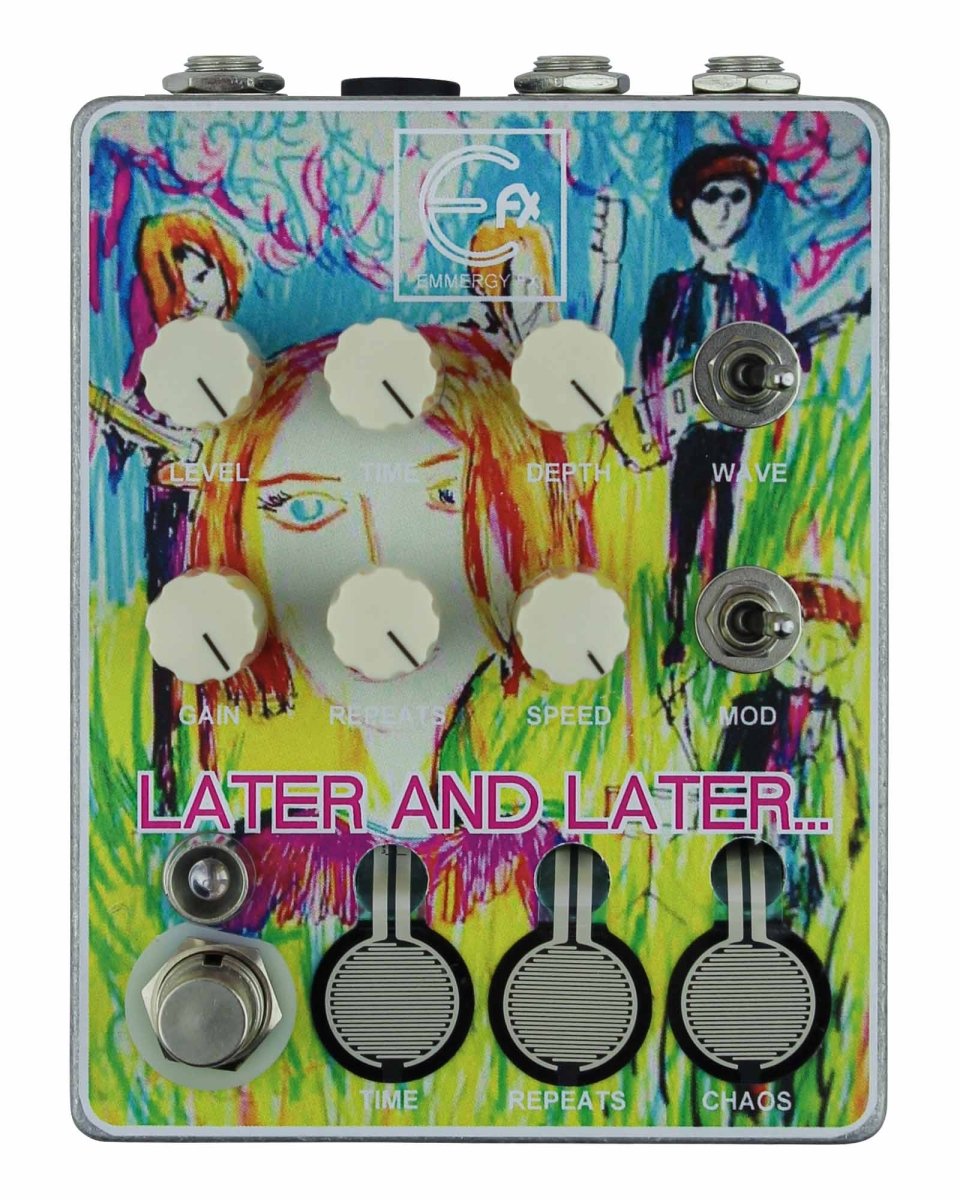 Emmergy FX Later And Later Triple Deluxe Delay Overdrive FX Pedal [Vault 001 Slowdive Limited Edition World Exclusive] - Pedal Jungle