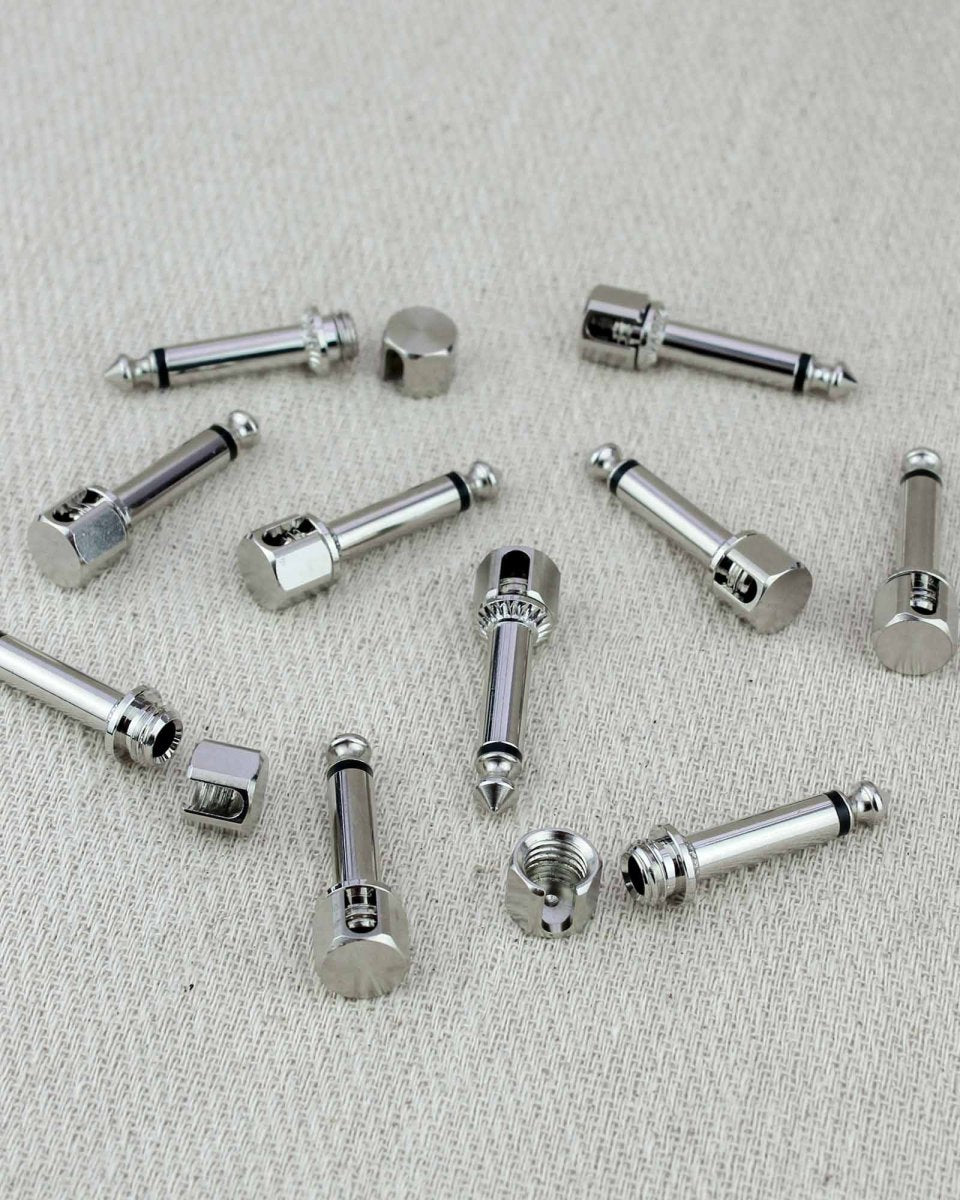 Evidence Audio SIS DIY Solderless Right Angle Connector Nickel - Pedal Jungle