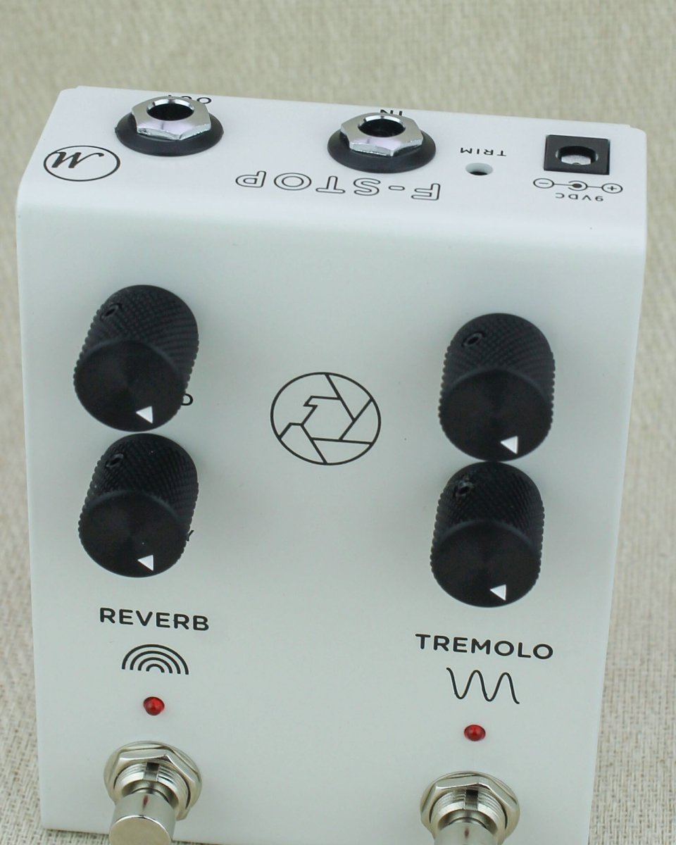 Milkman Sound F-Stop Reverb & Tremolo FX Pedal White - Pedal Jungle