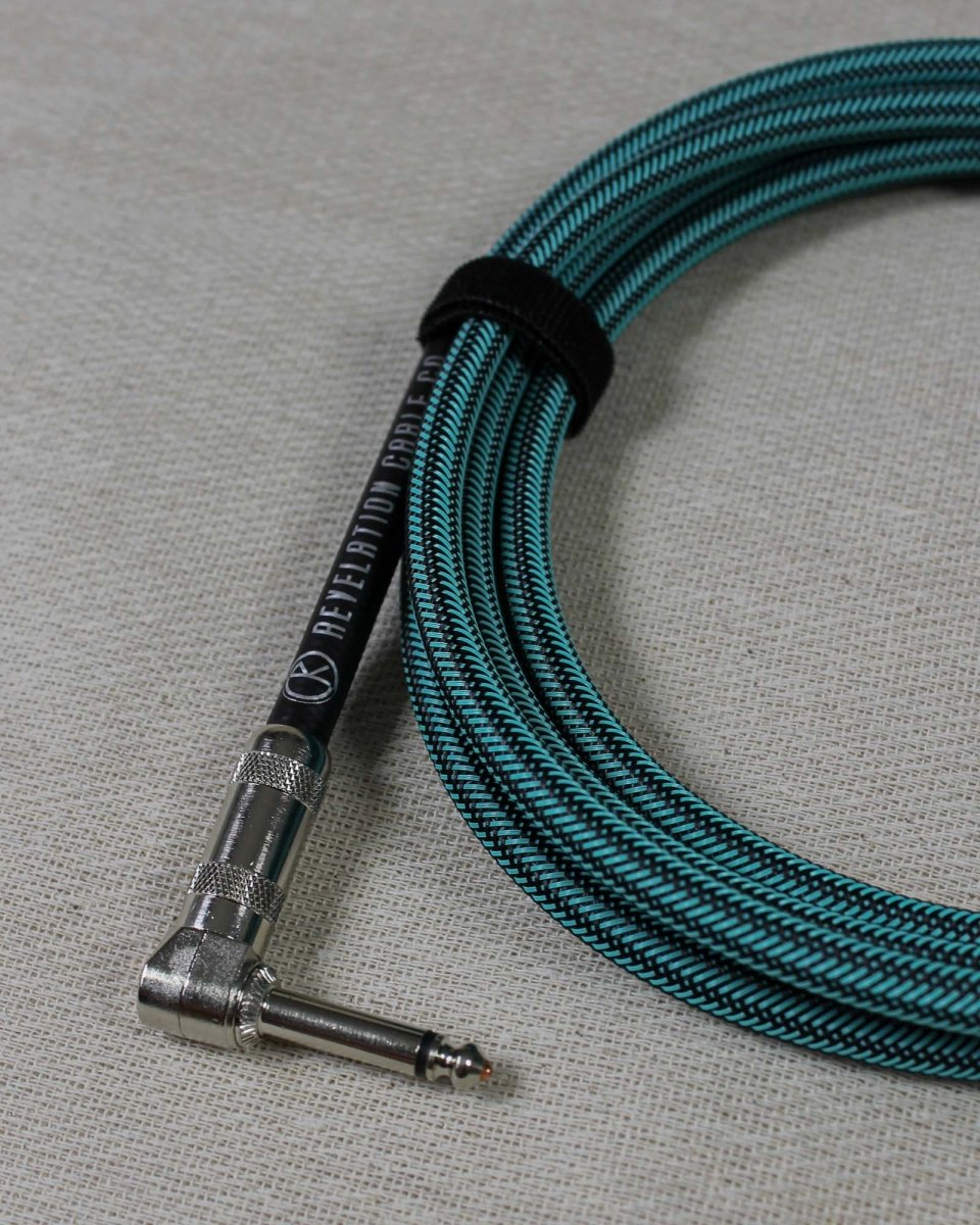 Revelation Cable Co. Turquoise Tweed 10' Premium Instrument Cable - Pedal Jungle