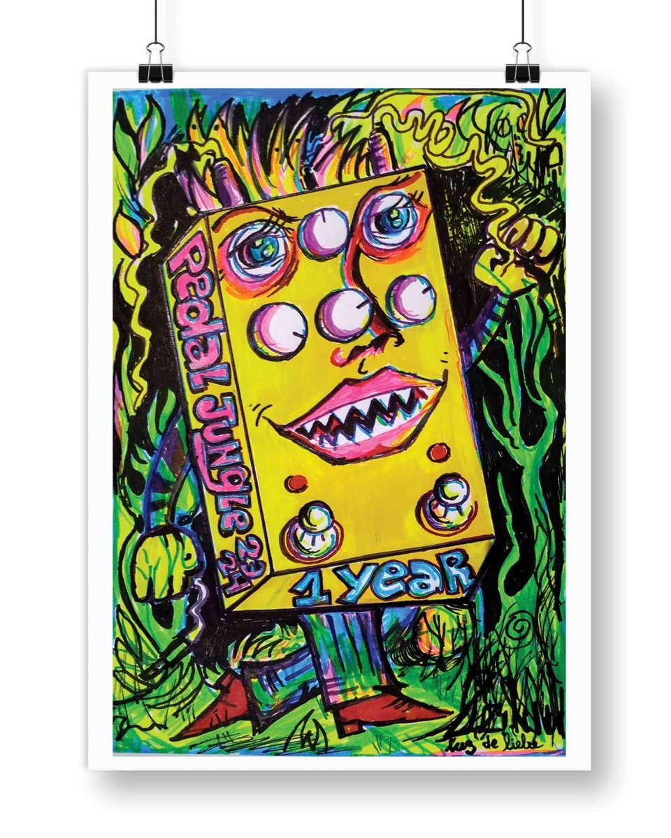 1 Year Pedal Jungle Exclusive Artwork Digital Poster - Pedal Jungle