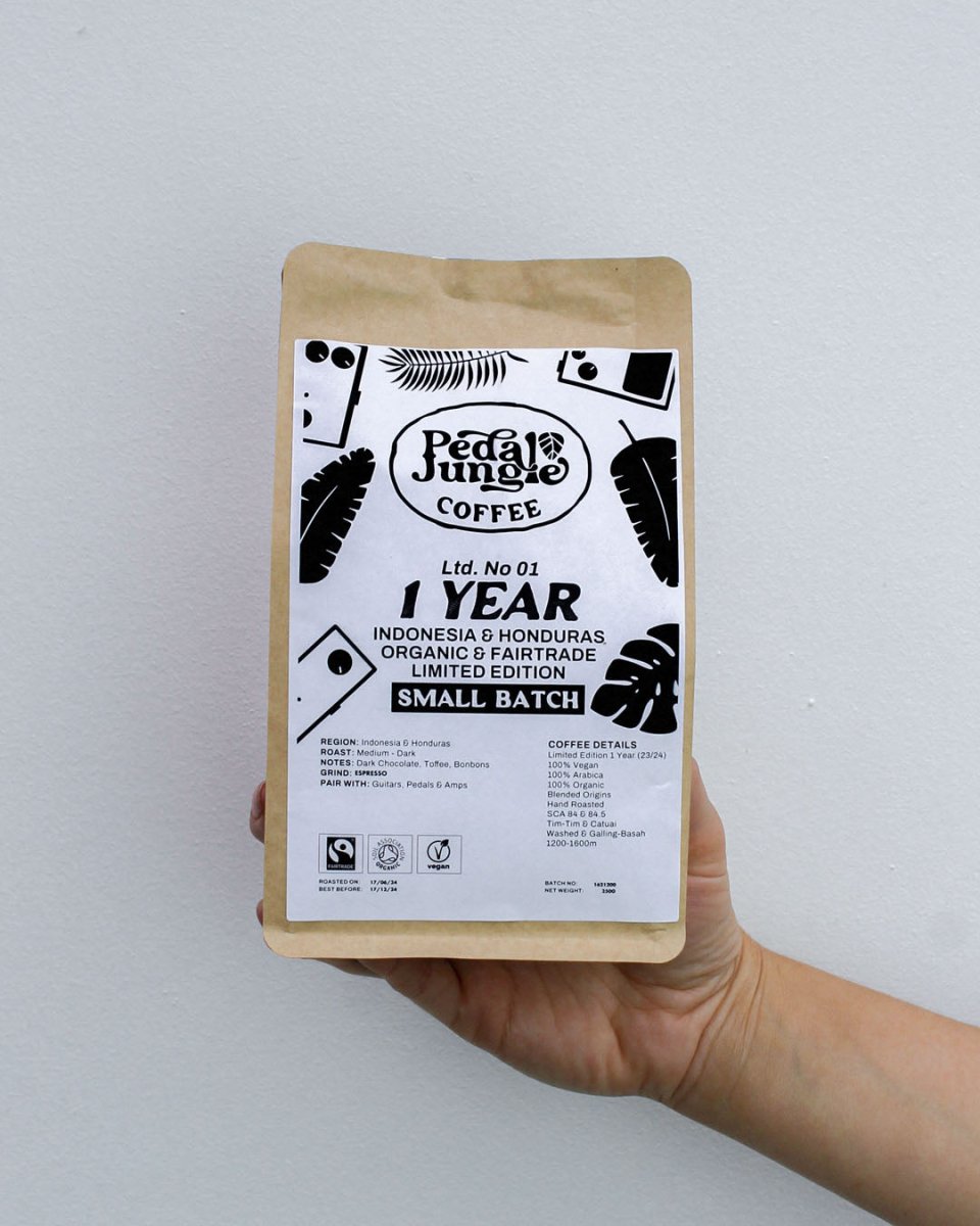 1 Year Pedal Jungle Limited Edition Organic Coffee & Mug Bundle - Pedal Jungle