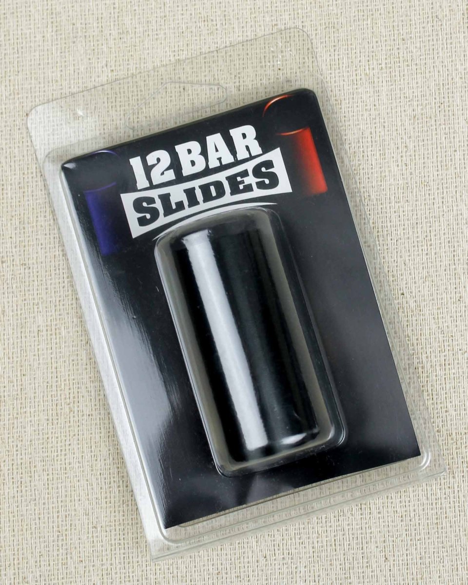 12 Bar Slides Aluminium Guitar Slide Boogie Woogie Black - Pedal Jungle