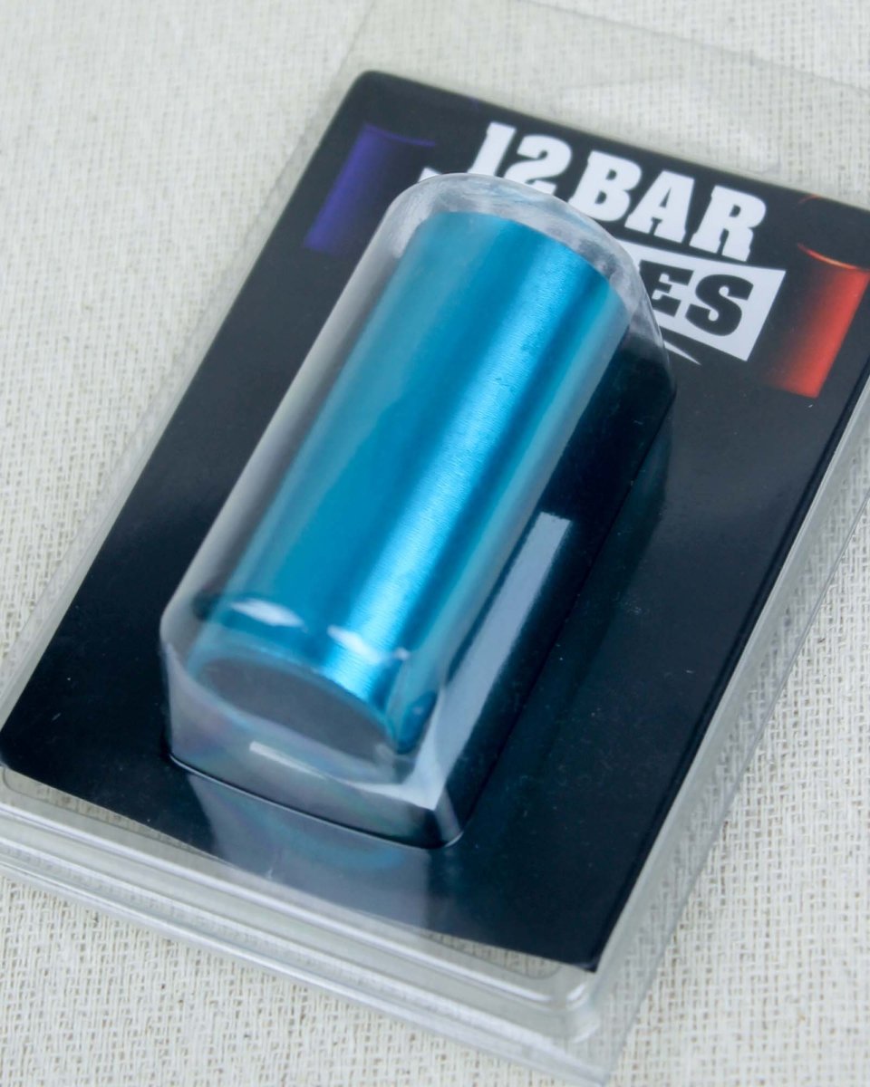 12 Bar Slides Aluminium Guitar Slide Hoochie Coochie Blue - Pedal Jungle