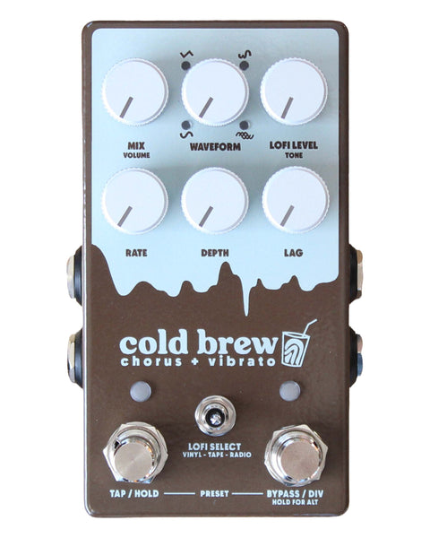 Coffee Shop Pedals Cold Brew Chorus & Vibrato FX Pedal