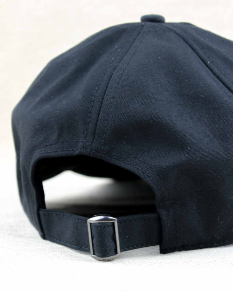 Pedal Jungle Organic Cotton Embroidered 6 Panel Cap Black