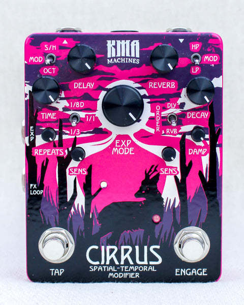 KMA Machines Cirrus Spatial-Temporal Modifier Reverb & Delay Limited Pink FX Pedal [Used]