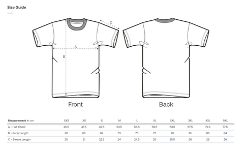 Do you have a t-shirt size guide?