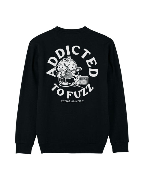 Addicted To Fuzz Organic Vegan Sweatshirt Black - Pedal Jungle