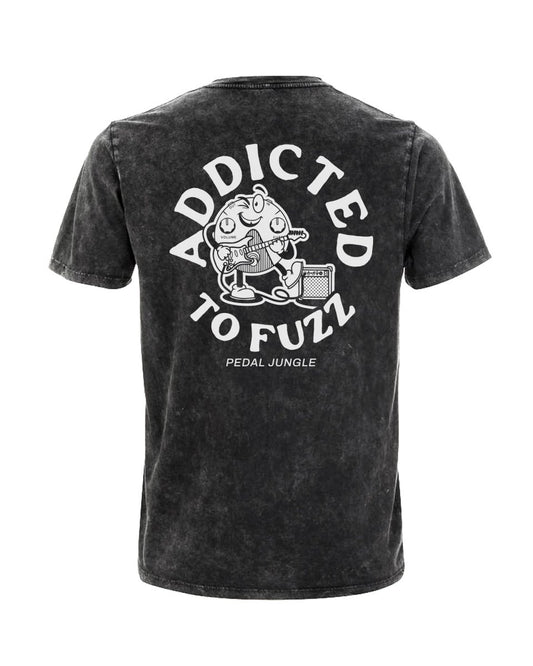 Addicted To Fuzz Organic Vegan T-shirt Acid Black - Pedal Jungle