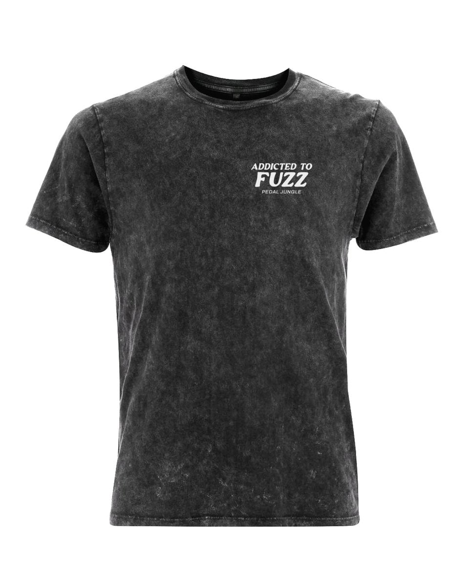 Addicted To Fuzz Organic Vegan T-shirt Acid Black - Pedal Jungle