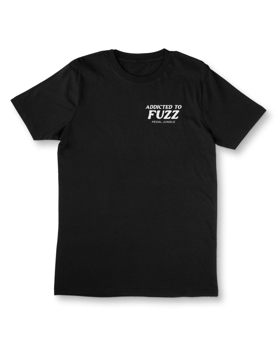 Addicted To Fuzz Organic Vegan T-shirt Black - Pedal Jungle