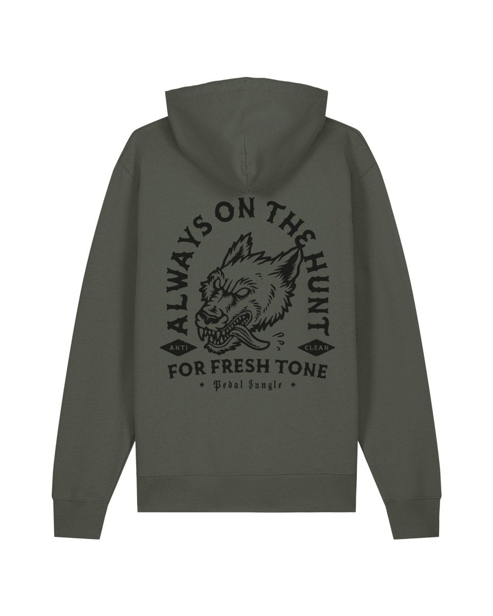 Always On The Hunt Organic Vegan Hooded Top Khaki - Pedal Jungle