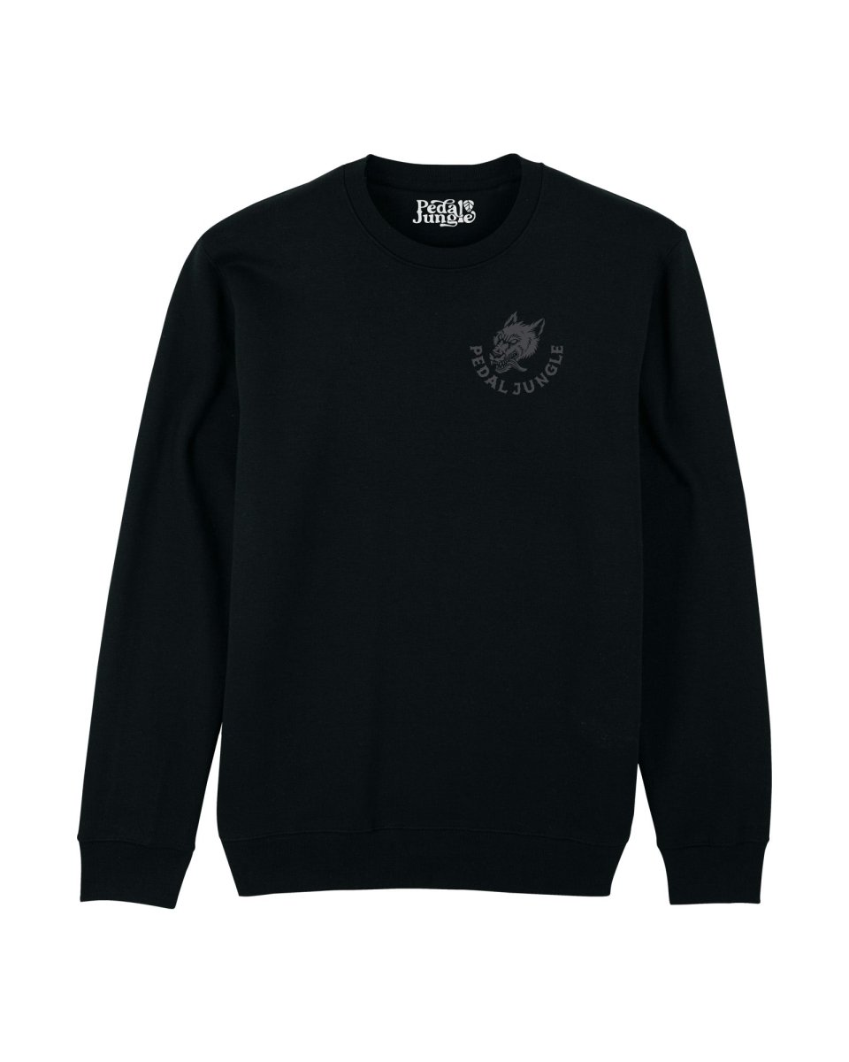 Always On The Hunt Organic Vegan Sweatshirt Black - Pedal Jungle