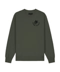 Always On The Hunt Organic Vegan Sweatshirt Khaki - Pedal Jungle