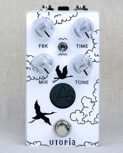 Anasounds Utopia Mk2 Delay Limited Edition White FX Pedal [Used] - Pedal Jungle