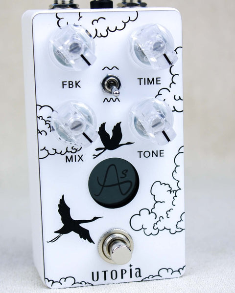 Anasounds Utopia Mk2 Delay Limited Edition White FX Pedal [Used] - Pedal Jungle