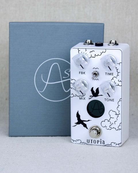Anasounds Utopia Mk2 Delay Limited Edition White FX Pedal [Used] - Pedal Jungle