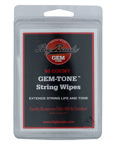 Big Bends Gem-Tone String Wipes 50 Count - Pedal Jungle