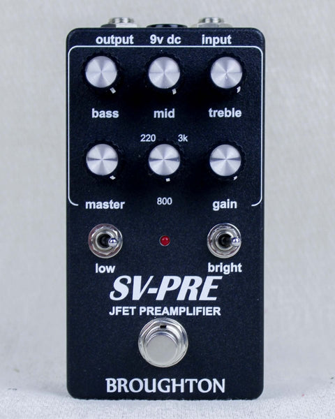 Broughton Audio SV - Pre JFET Bass Preamp FX Pedal [Used] - Pedal Jungle