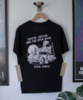 Coffee, Guitar & The Open Road Organic T-shirt Black - Pedal Jungle