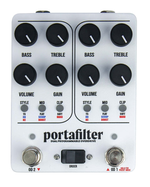 Coffee Shop Pedals Portafilter Dual Overdrive FX Pedal - Pedal Jungle