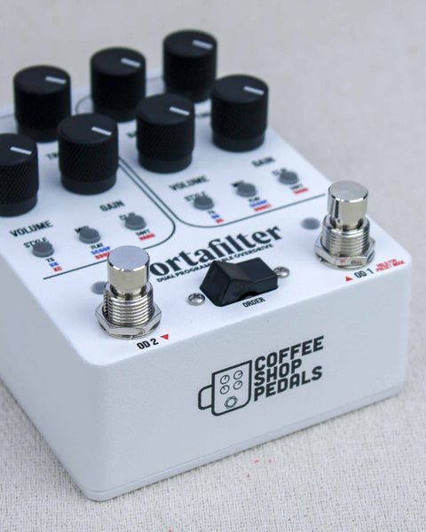 Coffee Shop Pedals Portafilter Dual Overdrive FX Pedal - Pedal Jungle