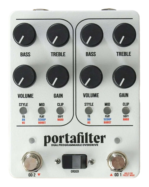 Coffee Shop Pedals Portafilter Dual Overdrive FX Pedal - Pedal Jungle