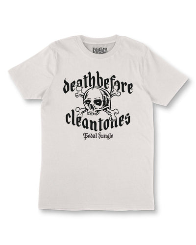 Death Before Clean Tones Organic Vegan T-shirt Off White - Pedal Jungle