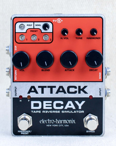 Electro - Harmonix Attack Decay Tape Reverse Simulator FX Pedal [Used] - Pedal Jungle