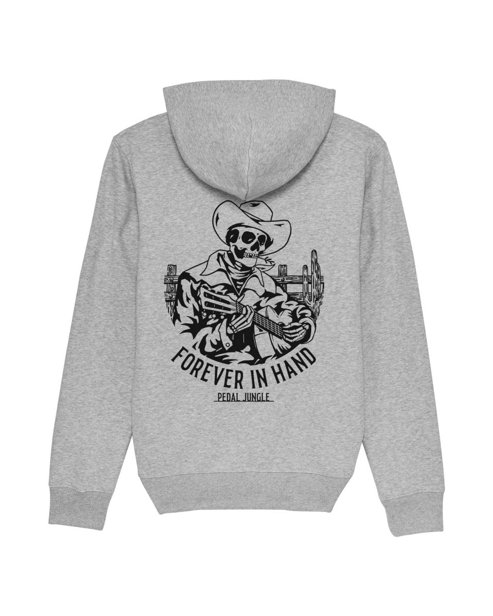 Forever In Hand Organic Vegan Hooded Top Grey - Pedal Jungle