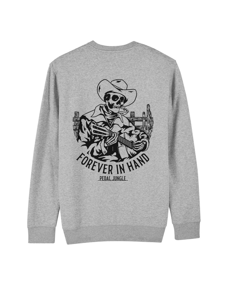 Forever In Hand Organic Vegan Sweatshirt Grey - Pedal Jungle