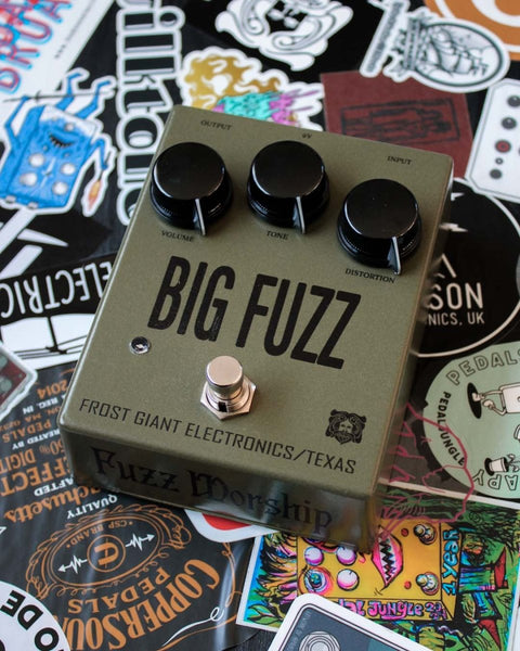 Frost Giant Electronics Big Fuzz FX Pedal [Tall Font Green Bubble] - Pedal Jungle