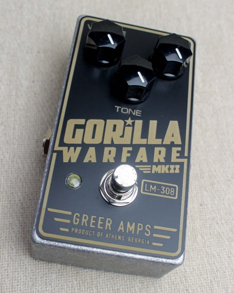 greer pedals Gorilla Warfare MKII Distortion FX Pedal