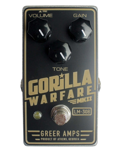 greer pedals Gorilla Warfare MKII Distortion FX Pedal