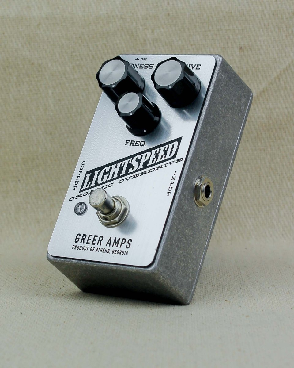 Greer Amps Lightspeed Organic Overdrive FX Pedal [Moonshot Silver] - Pedal Jungle