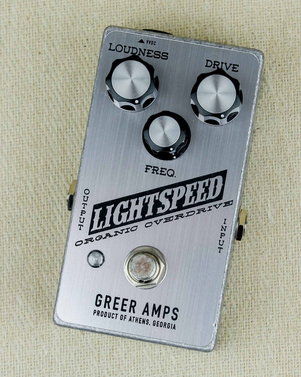 Greer Amps Lightspeed Organic Overdrive FX Pedal [Moonshot Silver] - Pedal Jungle