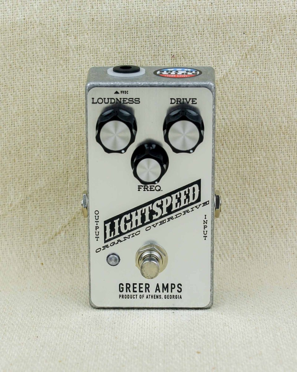 Greer Amps Lightspeed Organic Overdrive FX Pedal [Moonshot Silver] - Pedal Jungle