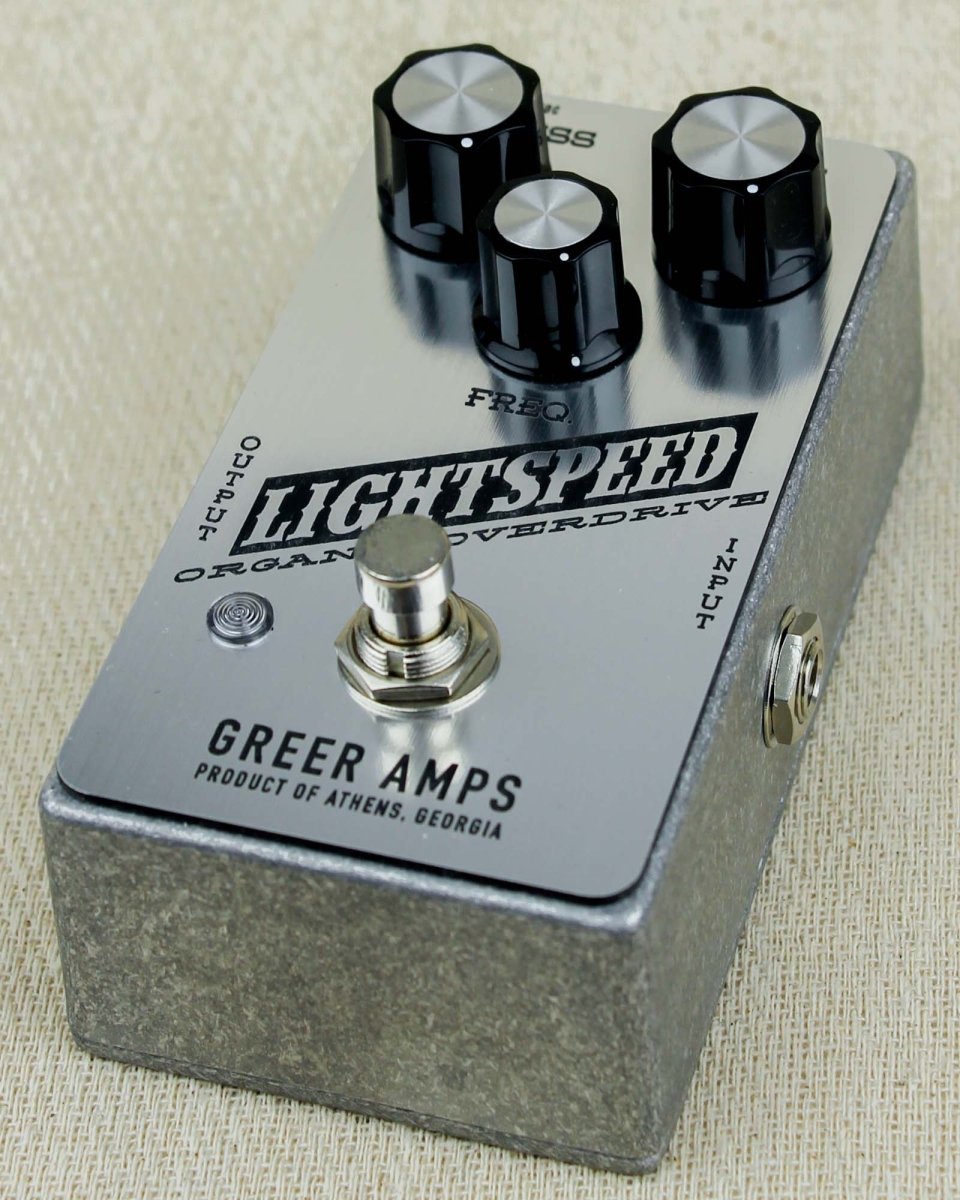 Greer Amps Lightspeed Organic Overdrive FX Pedal [Moonshot Silver] - Pedal Jungle