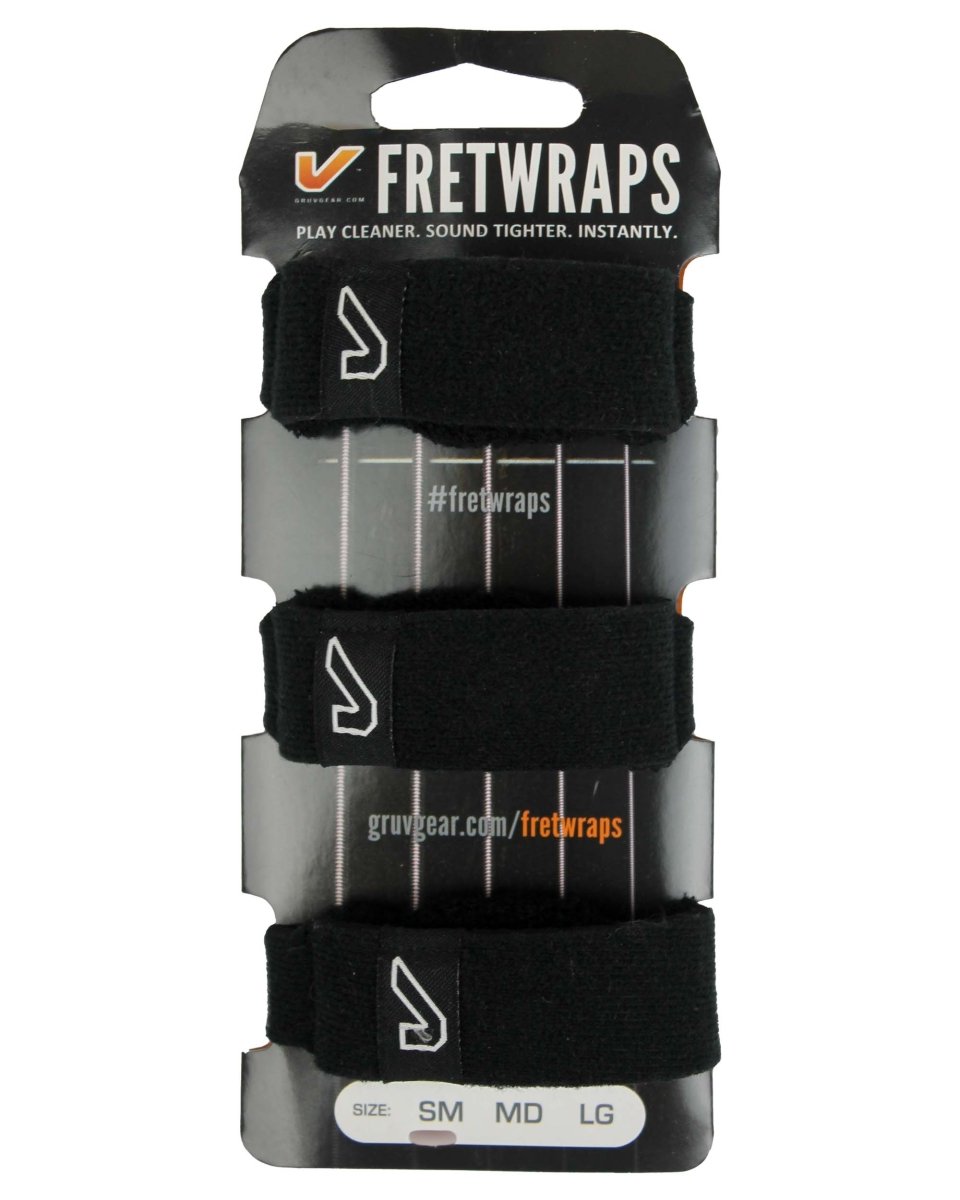 Gruv Gear Fretwraps String Muters 3 - Pack [Black] - Pedal Jungle