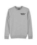 Here For The Coffee & Pedals Organic Vegan Sweatshirt Grey - Pedal Jungle
